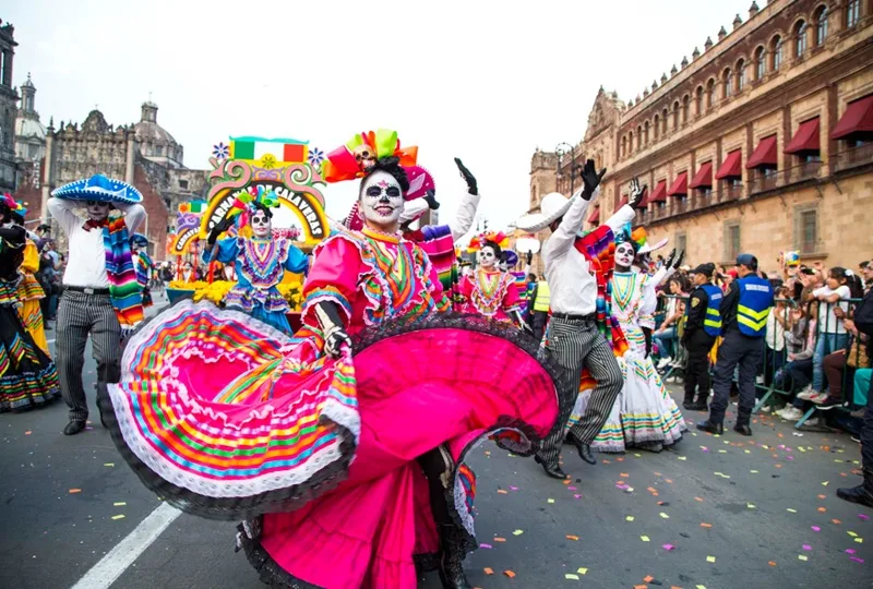 México e a grande festividade do dia dos mortos com Cancun