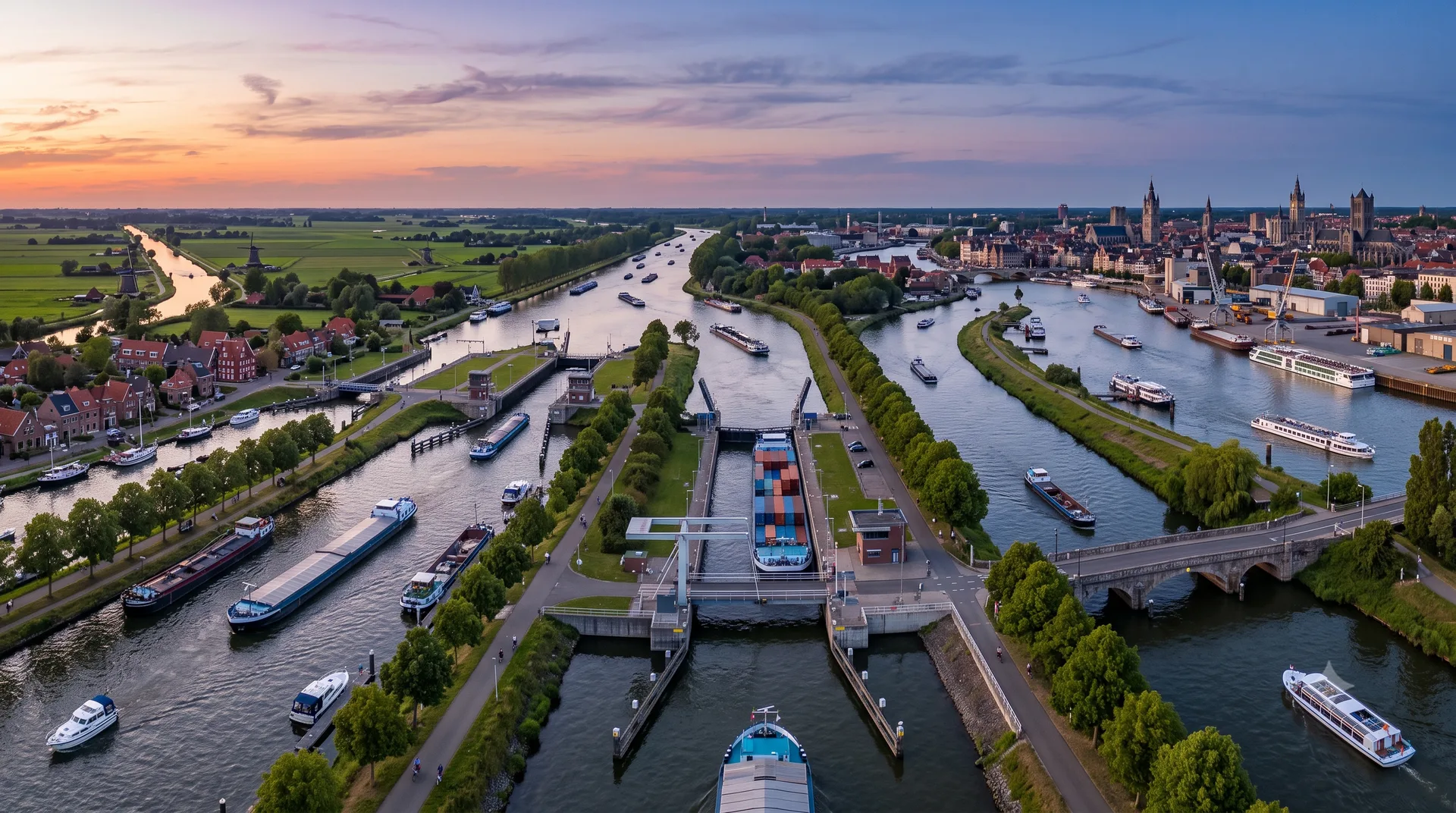 Vias Navegáveis da Holanda e Bélgica